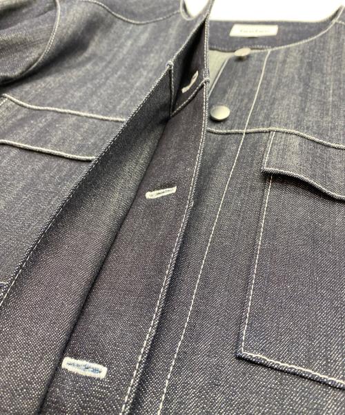 foufou（フーフー ザドレス）foufou (フーフー ザドレス) 23AW no collar denim jacket インディゴ サイズ:SIZE 1の古着・服飾アイテム