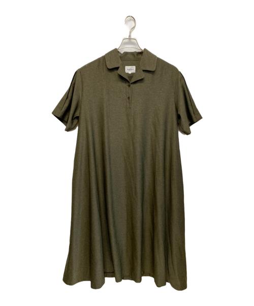 foufou（フーフー ザドレス）foufou (フーフー ザドレス) 23SS ester herringbone open collar one piece ベージュ サイズ:SIZE 1の古着・服飾アイテム