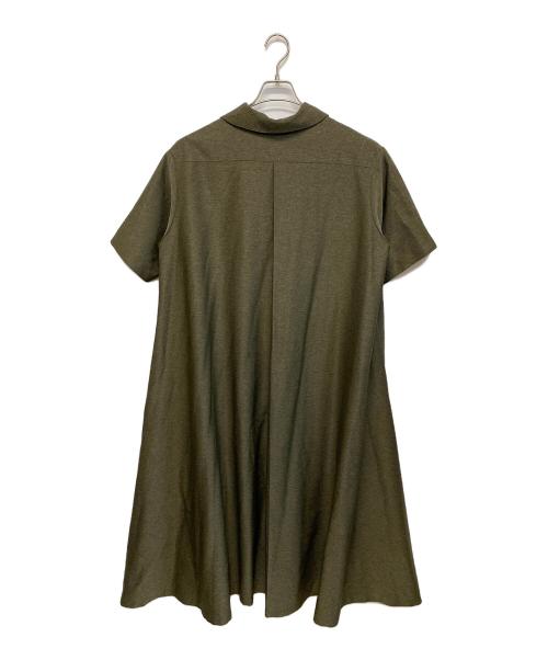 foufou（フーフー ザドレス）foufou (フーフー ザドレス) 23SS ester herringbone open collar one piece ベージュ サイズ:SIZE 1の古着・服飾アイテム