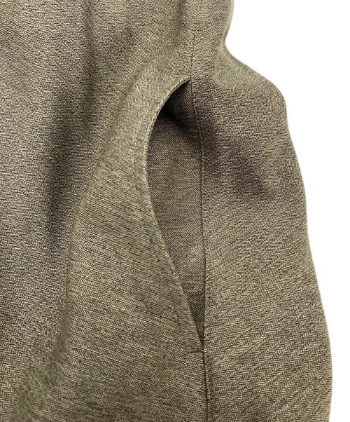 foufou（フーフー ザドレス）foufou (フーフー ザドレス) 23SS ester herringbone open collar one piece ベージュ サイズ:SIZE 1の古着・服飾アイテム