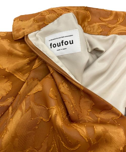 foufou（フーフー ザドレス）foufou (フーフー ザドレス) 22SS ひかりのワンピース オレンジ サイズ:SIZE Freeの古着・服飾アイテム