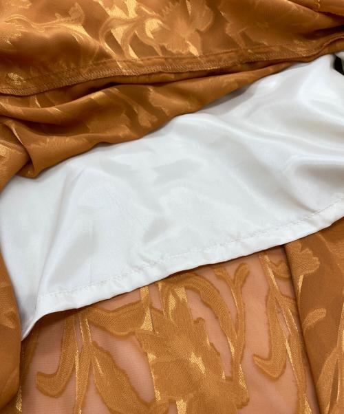 foufou（フーフー ザドレス）foufou (フーフー ザドレス) 22SS ひかりのワンピース オレンジ サイズ:SIZE Freeの古着・服飾アイテム