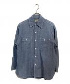 BEAMS BOY×BUZZ RICKSON'Sビームスボーイ×バズリクソンズ）の古着「長袖シャツ」｜ブルー