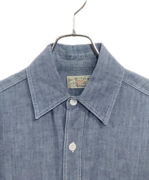 BEAMS BOY（ビームスボーイ）BEAMS BOY (ビームスボーイ) BUZZ RICKSON'S (バズリクソンズ) 長袖シャツ ブルー サイズ:SIZE Freeの古着・服飾アイテム