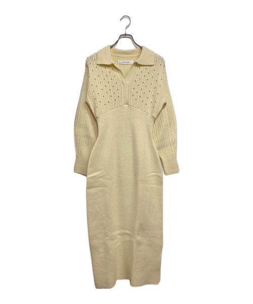 LAGUNA MOON（ラグナムーン）LAGUNA MOON (ラグナムーン) ニットワンピース アイボリー サイズ:SIZE S 未使用品の古着・服飾アイテム