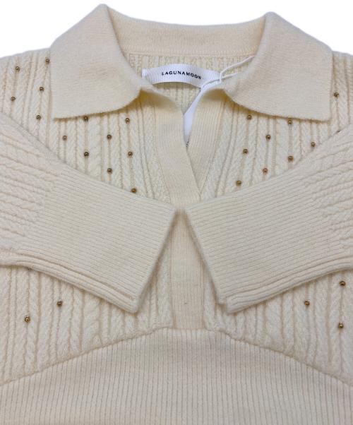 LAGUNA MOON（ラグナムーン）LAGUNA MOON (ラグナムーン) ニットワンピース アイボリー サイズ:SIZE S 未使用品の古着・服飾アイテム