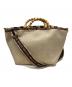 LeSportsac Atelier（レスポートサック アトリエ）の古着「BAMBOO RAFFIA TOTE」｜ベージュ