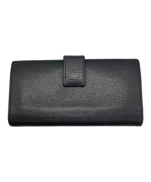 GUCCI（グッチ）GUCCI (グッチ) 長財布 ブラックの古着・服飾アイテム