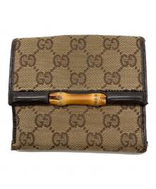 GUCCI（グッチ）の古着「2つ折り財布」｜ブラウン