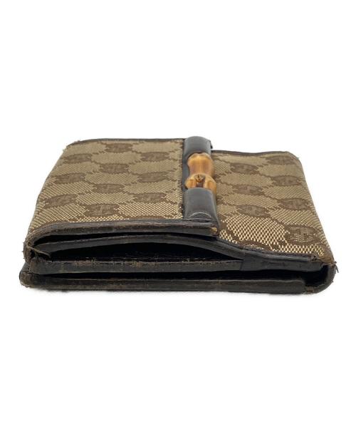 GUCCI（グッチ）GUCCI (グッチ) 2つ折り財布 ブラウンの古着・服飾アイテム