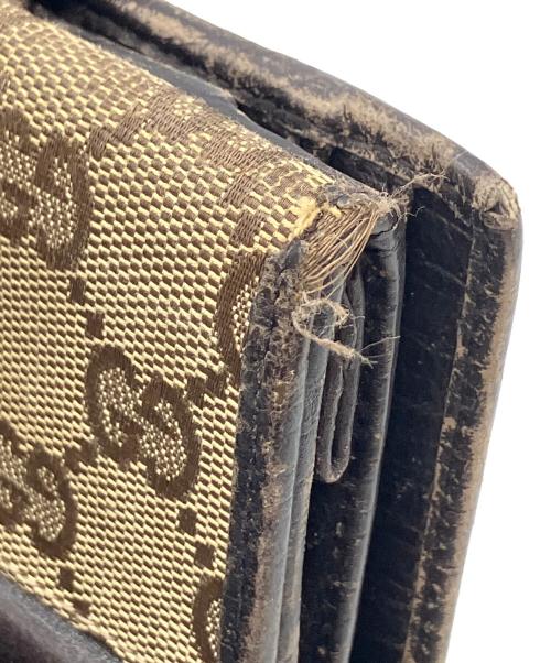 GUCCI（グッチ）GUCCI (グッチ) 2つ折り財布 ブラウンの古着・服飾アイテム