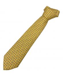 Salvatore Ferragamo（サルヴァトーレ フェラガモ）の古着「ネクタイ」｜イエロー