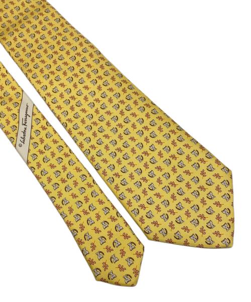 Salvatore Ferragamo（サルヴァトーレ フェラガモ）Salvatore Ferragamo (サルヴァトーレ フェラガモ) ネクタイ イエロー サイズ:FREE 未使用品の古着・服飾アイテム