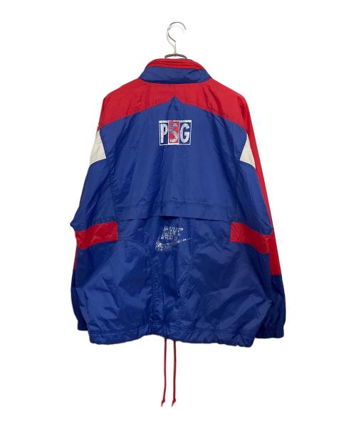パリ・サンジェルマンFC（パリ・サンジェルマンFC）パリ・サンジェルマンFC (パリ・サンジェルマンFC) NIKE (ナイキ) '90s ナイロンジャケット レッド×ブルー サイズ:SIZE LL (US L)の古着・服飾アイテム