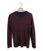 Maison Margielaメゾンマルジェラ）の古着「薄手ニット」｜レッド×グレー
