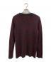 Maison Margiela (メゾンマルジェラ) 薄手ニット レッド×グレー サイズ:タグ不鮮明：15000円