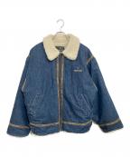 TRUSSARDIトラサルディ）の古着「ヴィンテージボアデニムジャケット」｜インディゴ