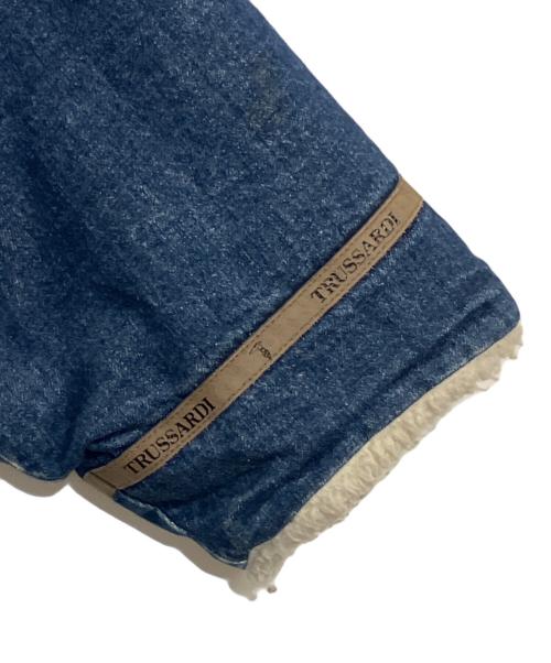 TRUSSARDI（トラサルディ）TRUSSARDI (トラサルディ) ヴィンテージボアデニムジャケット インディゴ サイズ:SIZE 48の古着・服飾アイテム