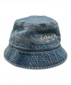 COACHコーチ）の古着「デニムハット」｜ブルー