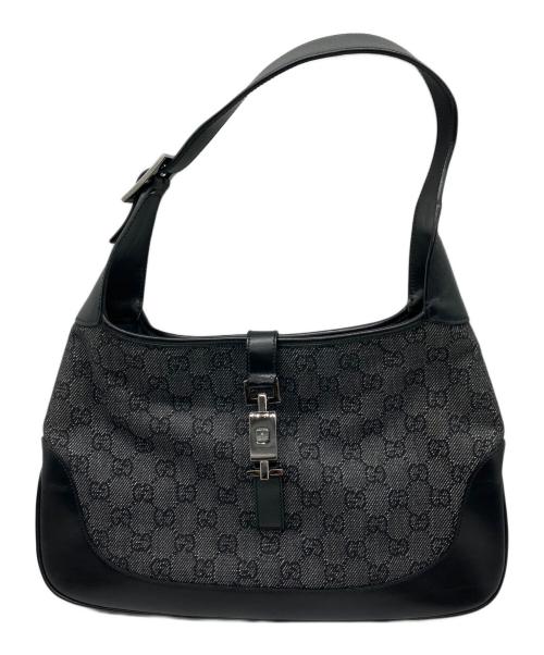 GUCCI（グッチ）GUCCI (グッチ) ワンショルダーバッグ グレー×ブラックの古着・服飾アイテム