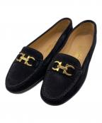 Salvatore Ferragamoサルヴァトーレ フェラガモ）の古着「スウェードローファー」｜ブラック