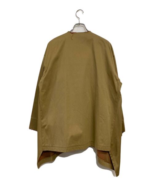 Y's（ワイズ）Y's (ワイズ) 18AW DOUBLE FACED TWILL NO COLLAR SHORT COAT カーキ サイズ:SIZE 01 (XS) 未使用品の古着・服飾アイテム