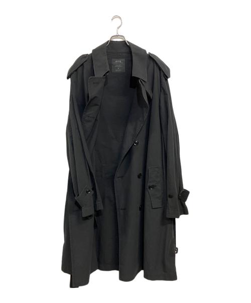 s'yte（サイト）s'yte (サイト) BRUSHED WASHER FINISH BROAD TRENCH COAT ブラック サイズ:SIZE Sの古着・服飾アイテム