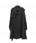s'yte（サイト）の古着「BRUSHED WASHER FINISH BROAD TRENCH COAT」｜ブラック