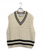 oldderby Knitwearオールドダービーニットウェア）の古着「ニットベスト」｜アイボリー