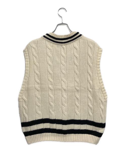 oldderby Knitwear（オールドダービーニットウェア）oldderby Knitwear (オールドダービーニットウェア) ニットベスト アイボリー サイズ:SIZE Freeの古着・服飾アイテム