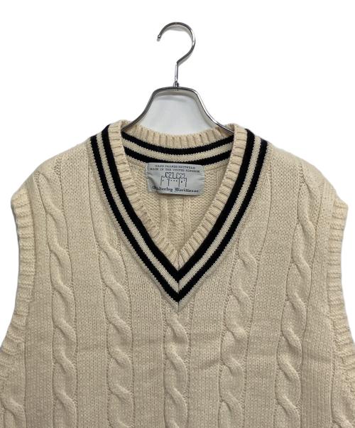 oldderby Knitwear（オールドダービーニットウェア）oldderby Knitwear (オールドダービーニットウェア) ニットベスト アイボリー サイズ:SIZE Freeの古着・服飾アイテム