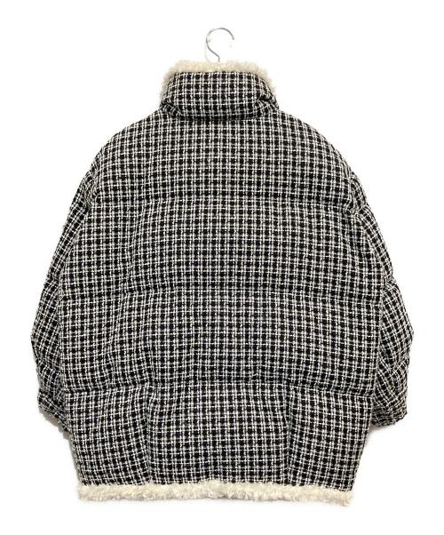 Snidel（スナイデル）Snidel (スナイデル) ダウンジャケット ホワイト×ブラック サイズ:ONE SIZEの古着・服飾アイテム