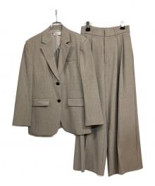 Mila Owen（ミラオーウェン）の古着「ドライタッチ パンツスーツ」｜グレージュ