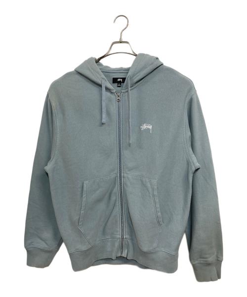 stussy（ステューシー）stussy (ステューシー) パーカー ブルー サイズ:SIZE Lの古着・服飾アイテム
