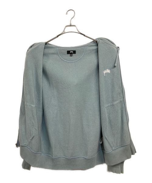 stussy（ステューシー）stussy (ステューシー) パーカー ブルー サイズ:SIZE Lの古着・服飾アイテム