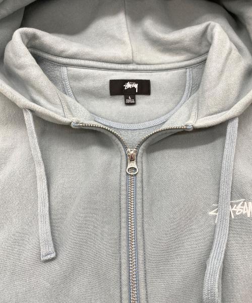 stussy（ステューシー）stussy (ステューシー) パーカー ブルー サイズ:SIZE Lの古着・服飾アイテム