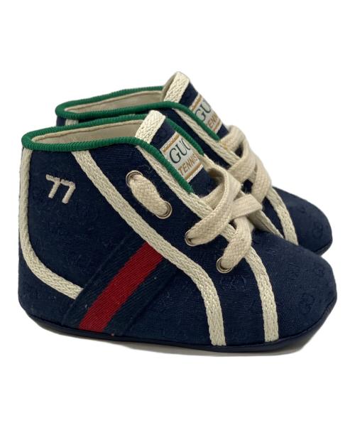 GUCCI（グッチ）GUCCI (グッチ) スニーカー ネイビー サイズ:SIZE 17の古着・服飾アイテム