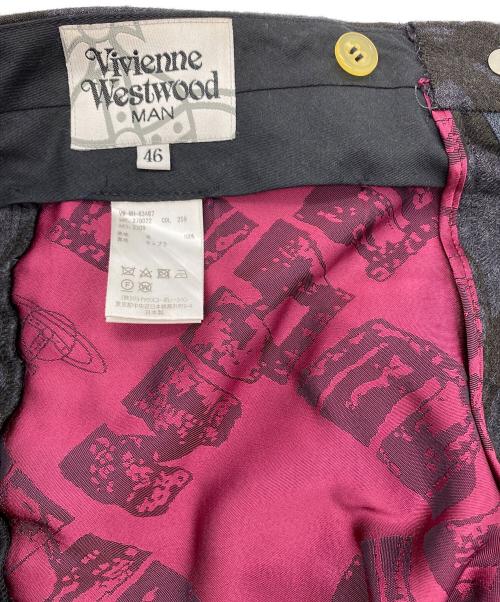 Vivienne Westwood man（ヴィヴィアン ウェストウッド マン）Vivienne Westwood man (ヴィヴィアン ウェストウッド マン) ウールトラウザーズ グレー サイズ:SIZE 46の古着・服飾アイテム