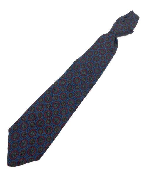 BROOKS BROTHERS makers（ブルックスブラザーズ メイカーズ）BROOKS BROTHERS makers (ブルックスブラザーズ メイカーズ) 60's サークルモチーフネクタイ ブルー サイズ:SIZE Freeの古着・服飾アイテム