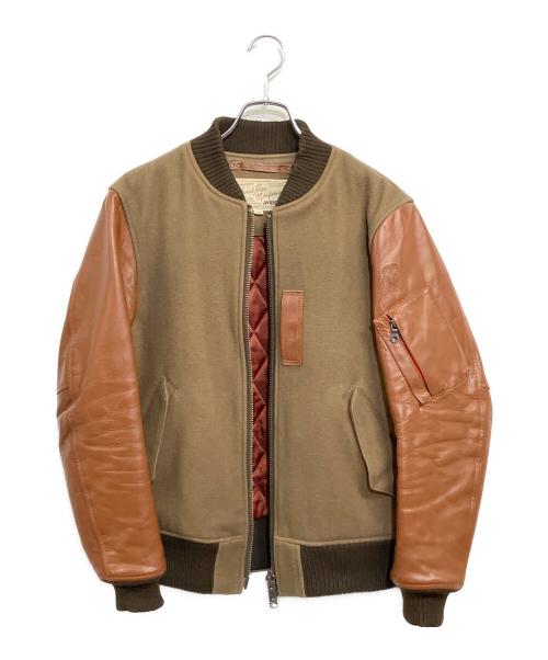 AVIREX（アヴィレックス）AVIREX (アヴィレックス) BASIC COMBI MA-1 ブラウン サイズ:SIZE Mの古着・服飾アイテム