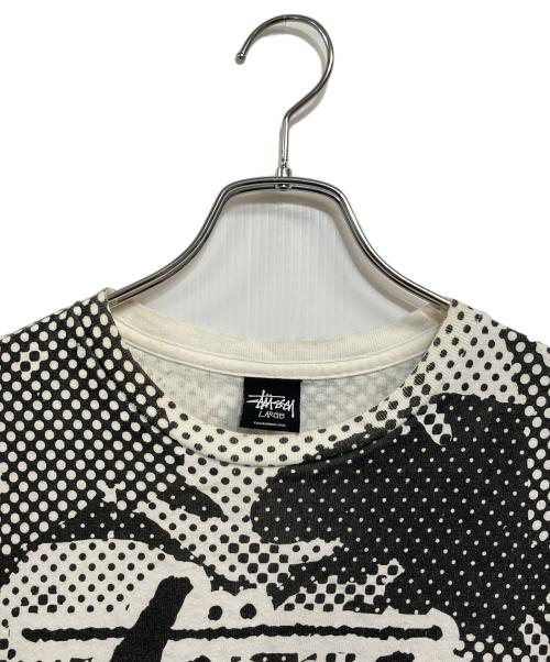 stussy（ステューシー）stussy (ステューシー) WORLD TOUR TEE ホワイト×ブラック サイズ:SIZE LL (US L)の古着・服飾アイテム