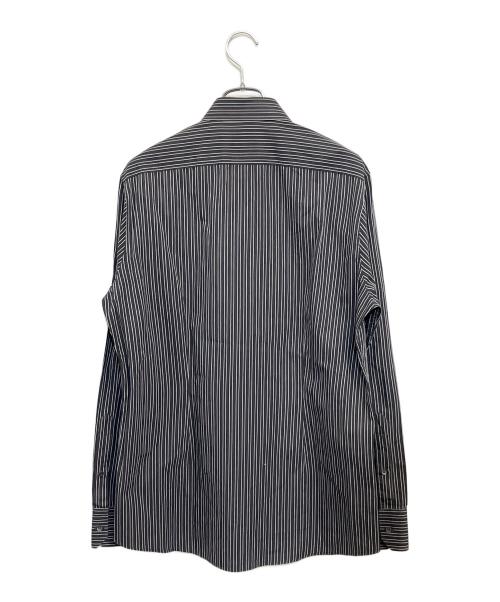 GUCCI（グッチ）GUCCI (グッチ) 長袖シャツ ブラック×ホワイトストライプ サイズ:SIZE 41 (L)の古着・服飾アイテム