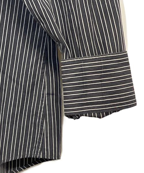 GUCCI（グッチ）GUCCI (グッチ) 長袖シャツ ブラック×ホワイトストライプ サイズ:SIZE 41 (L)の古着・服飾アイテム