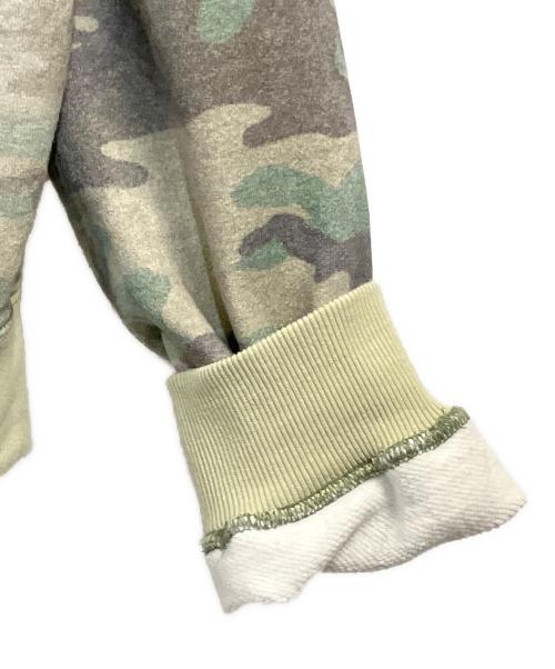 BEAMS（ビームス）BEAMS (ビームス) フェードカモ ジップアップフーディ グリーン サイズ:SIZE Sの古着・服飾アイテム