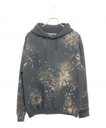 SASQUATCHfabrix.（サスクワッチファブリックス）の古着「PAINT VINTAGE HOODIE」｜ブラック