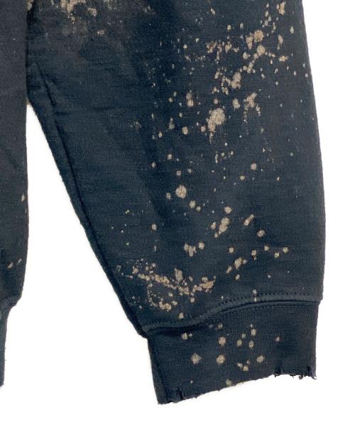 SASQUATCHfabrix.（サスクワッチファブリックス）SASQUATCHfabrix. (サスクワッチファブリックス) PAINT VINTAGE HOODIE ブラック サイズ:SIZE Mの古着・服飾アイテム