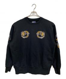 BEAMS×テーラー東洋（ビームス×テーラートウヨウ）の古着「別注 刺繍 クルーネック スウェット」｜ブラック