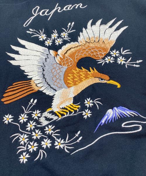 BEAMS（ビームス）BEAMS (ビームス) テーラー東洋 (テーラートウヨウ) 別注 刺繍 クルーネック スウェット ブラック サイズ:SIZE Mの古着・服飾アイテム