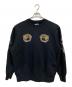 BEAMS（ビームス）の古着「別注 刺繍 クルーネック スウェット」｜ブラック
