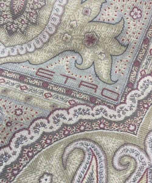 ETRO（エトロ）ETRO (エトロ) カシミヤ・シルク ペイズリースカーフ ベージュの古着・服飾アイテム